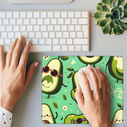Cute Funny Avocado Fruit Fashion Mouse Pad,Pad Mousepads with Non-Slip Rubber Base for Laptop Desktop Computer, 10 X 12 Inch - color: Cute Funny Avocado Fruit, size: 10L x 12W inches