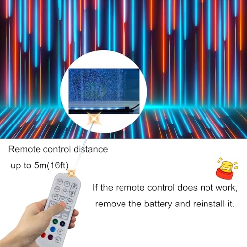 Carefree Fish Aquarium 24/7 Mode Timer Submersible LED Light Full Spectrum CRI 82~85 Tank Underwater Light & Nanometer Materials Air Stone 3Ft Tubing Waterproof Rating IP68 (No Included Air Pump) - size: 40Inch