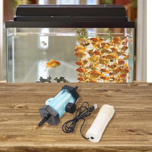 FABULETTA Electric Cleaner, USB Siphon Pump for Aquarium Fish Tank Cleaning, Quick Water Change Tool for Freshwater and Seawater Environments(5 Meter) - size: 5 Meter