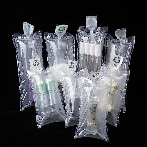 Miupoo Packaging Air Bags,Clear Plastic Inflatable Air Packaging Protector Bag with Free Pump Cushion,Air Inflatable Cushion Blocking Packaging Bag,4x8 Inches,100 Pieces - size: 4x8×100 Inches
