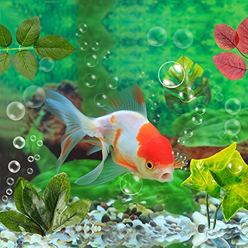 Patelai 9 Pieces Betta Bed Leaf Hammock Pad Betta Fish Leaf Pad Betta Fish Hammock Betta Fish Accessories Plant Tank Decorations for Lightweight and Realistic Resting Spot Simulating The Habitat