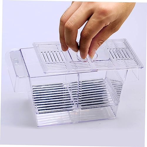 Kisangel Aquarium Fish Breeding Box Floating Fish Observation Tank Fry Incubation Container Suction Cup