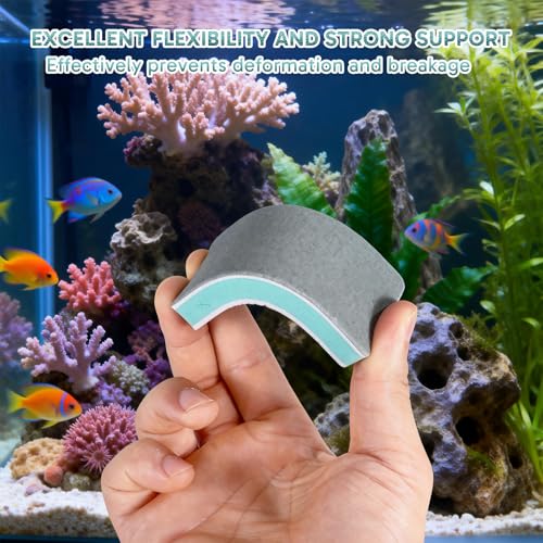 8 Pcs Fish Tank Scrubber, Aquarium Sponge Cleaner Set, Sponge for Easy Dirt Removal, Multi-Use Aquarium and Home Kitchen Tool, Ideal for Fish Tank Maintenance