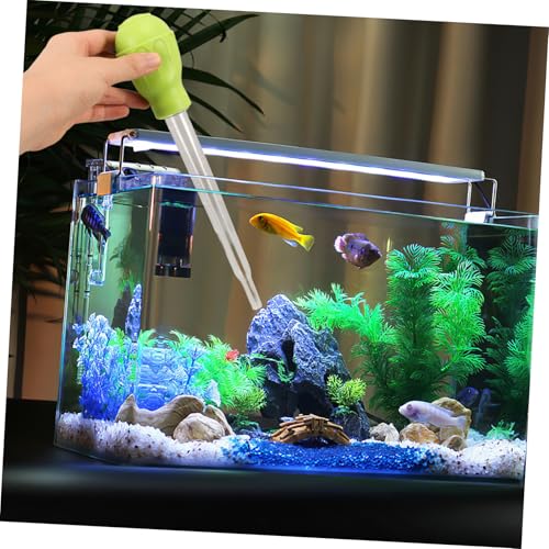 TOYANDONA 2pcs Manual Fish Tank Cleaner Waste Gravel Adsorber for Change and Coral Feeding Effortless Aquarium Maintenance Tool