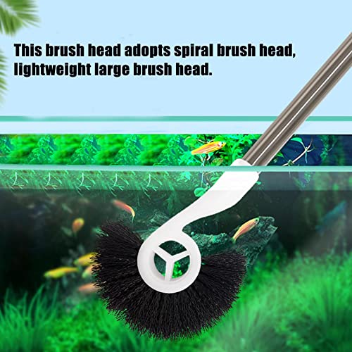 Fish Tank Cleaning Brush - Long Handle Aquarium Cleaning Tool | Aquarium Algae Scrapers Long Handle Cleaner for Fish Tank Glass - color: 90cm
