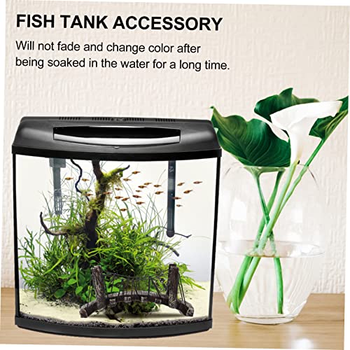 Veemoon Fish Tank Simulation Rope Bridge Aquatic Ornament for Landscape Decoration