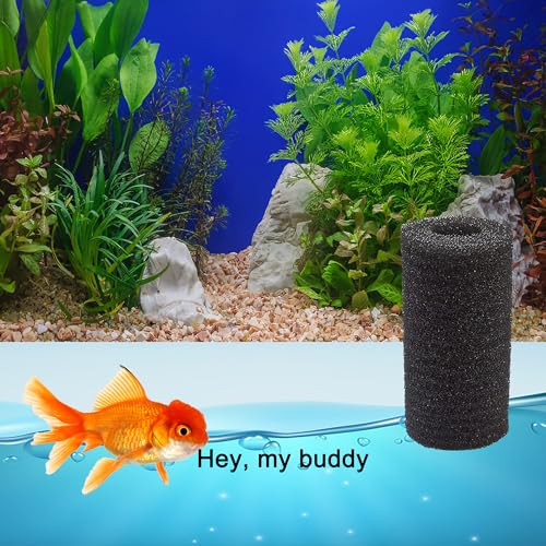 Aquarium Filter Intake Sponge Fit for Aquaclear & Fluval Filters - Ideal for Aqueon Quietflow 50/55/75, Compatible with Fluval C3/C4 (Pack of 6) - size: Pack of 6