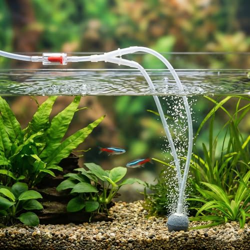 6 Pcs Aquarium Air Pump Connectors with Check Valve Aquarium, Y Shape 3 Way Airline Tubing Connector, Plastic Barb Equal Y Tee, Anti Shedding Fish Tank Tube Adapters Splitter
