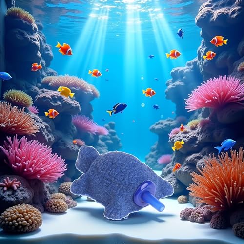Blue Turtle Aquarium Bubble Air Stone Diffuser Fish Tank Aerator Oxygen Pump Ornament Decor Aquarium Air Pump Accessories