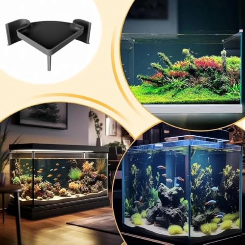Aquarium Underground Cave with Viewing Window - 2 Hole Corner Fish Tank Hideout for Pleco, Cory Catfish, Kuhli Loach, Shrimp & Betta - Safe Decor Hide Decorations for Bottom Dwellers (5"L x 5"W x 2"H) - color: Two Hole Corner Cave Black Medium