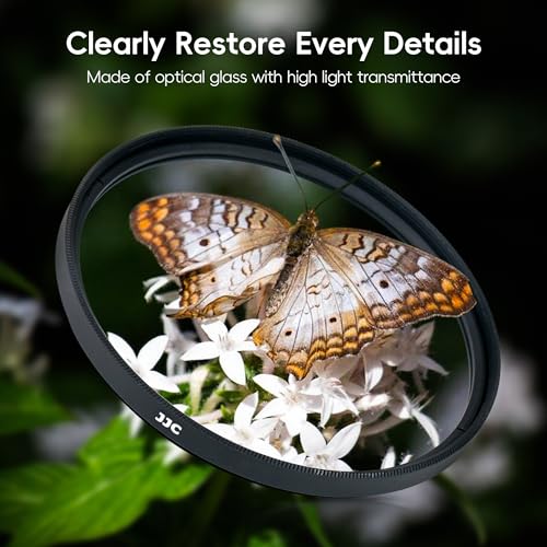 49mm Macro Close-Up Filter Set (+2 +4 +8 +10) Macro Filter Accessory with Filter Pouch for Canon EOS M6 Mark II M50 Mark II M200 with Canon EF-M 15-45mm f/3.5-6.3 is STM Lens - size: 49mm