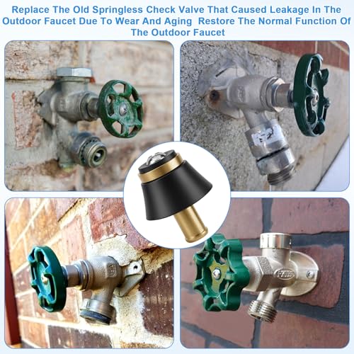 Springless CHK Valve Replacement for PK2016 420 Series Fits for Arrowhead Frost-Proof Wall Hydrants, Repair Parts for Stem Assembly Springless Check Assembly (2 Pack) (2)
