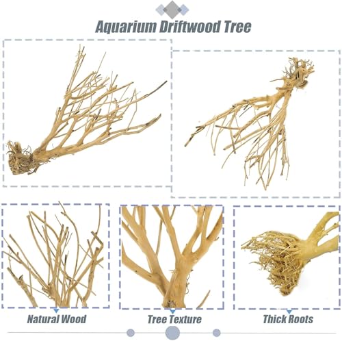 Natural Aquarium Tree Driftwood Aquarium Decor Fish Tank Decoration for Fish Shrimp (1)