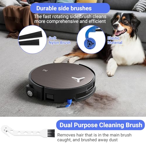 Pure Realm 17 Pcs X11 OmniCyclone Replacement Accessories kit for Ecovacs Deebot X11 OmniCyclone, 1 Main Brush 2 Roller Mop 4 Sponge Filter 4 Side Brush 4 HEPA Filter 1 Screwdrivers 1 Clean Brush - size: 17p Accessories kit for Ecovacs X11 OmniCyclone