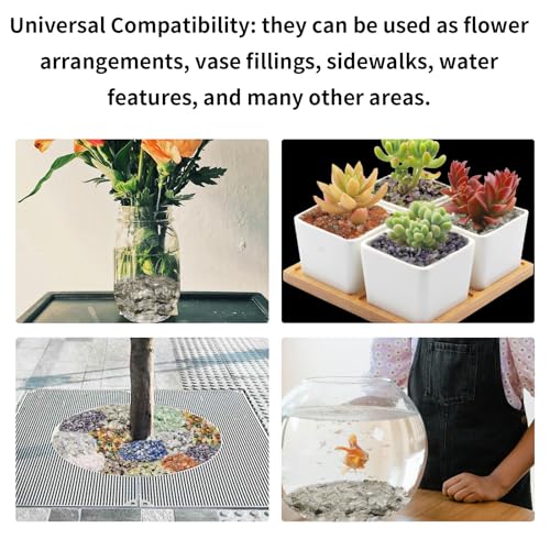 0.45 LB Polished Agate Stones Natural Decorative Rocks for Outdoor Decoration Home Decoration Fish Tank Vase Filler DIY Handmade Bamboo Succulents Cactus (Green Crystal) - color: Green Crystal