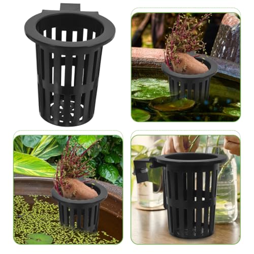 TOYANDONA 2pcs Hydroponic Sweet Potato Baskets Wall Hanging Plant Holder for Fish Tank Decorative Woven Basket Wall Decor