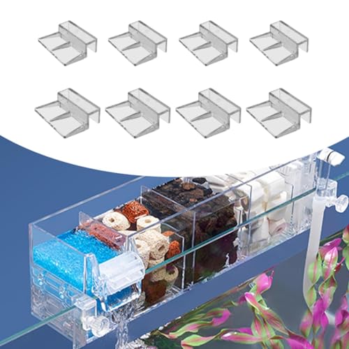 8 Pieces Fish Tank Lid Holder Covers Bracket Aquarium Lid Clips