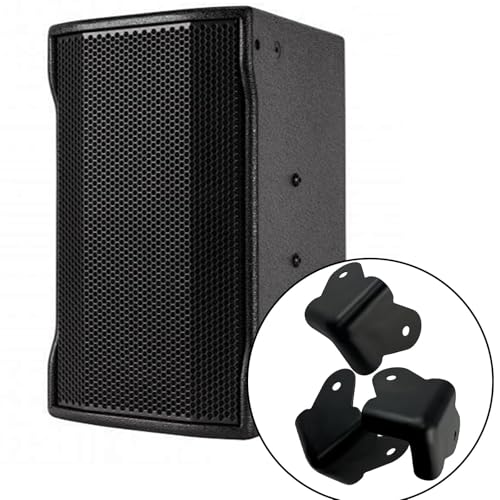 Heavy Duty Black Corner Protectors 8 Pack Iron Edge Guards for Furniture and Boxes Anti Dent Protection with Mounting Screws Powder Coat Finish