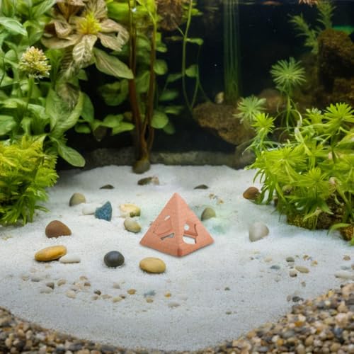 YARNOW Aquarium Ceramic Shrimp Cave and Fish Hiding Cave for Breeding, Betta Fish Tunnel, Non-Toxic Aquarium Shelter Ornament for Shrimp and Small Aquatic Pets