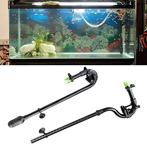 LIANXUE Canister Filters Intake Outlet Tube Kit Fish for Tank External Filter Replacement Accessories with Strong Suction Cups Black Plastic