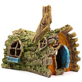 fazhongfa Fish Tank Decorations Betta House Hide Cave Aquarium Ornament Small and Medium Fish Accessories Fish Resin Toys Hideouts Aquarium Backgrounds - size: House