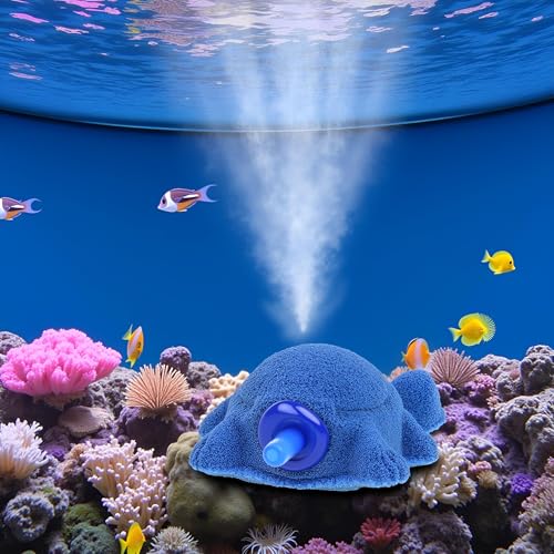 Blue Turtle Aquarium Bubble Air Stone Diffuser Fish Tank Aerator Oxygen Pump Ornament Decor Aquarium Air Pump Accessories