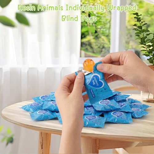 220pcs Mini Resin Animals - Resin Animals Mystery Bags,Individually Wrapped Blind Bags Tiny Animal Figurines for Dollhouse, Fairy Garden, Aquarium, Party Favors & DIY Craft Decor - size: 220pcs