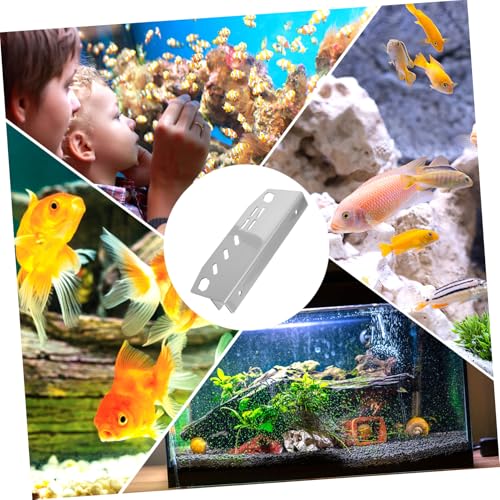 Toyvian Stainless Steel Fish Tank Tool Holder Compact Organizer for Aquarium Maintenance Lightweight Aquatic Planting Tweezers Storage Rack Design for Easy Cleaning and Care