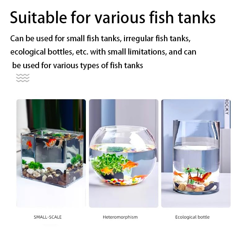 Aquarium Sponge Filter Fish Tank bio Biochemical Betta Shrimp Nano Filter with Airline Tubing (S up to 7Gal 2 Pcs)