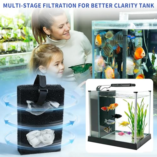 2 Set A1376 Aquarium Filter Media for EVO Betta Fluval SPEC Flex Desktop Aquarium Series Foam Replacement Set Includes 2 Foam Filter 2 Carbon Refills 2 Ceramic Rings 2 Brushes and Filter Cord