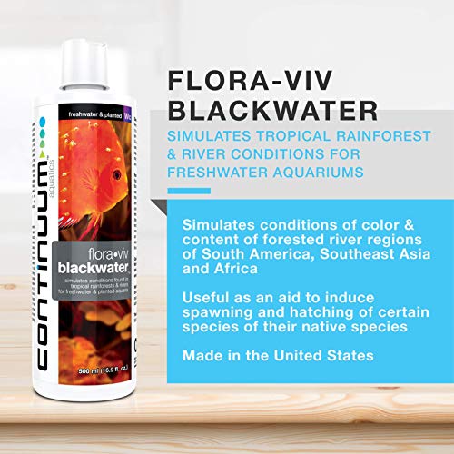 Continuum Aquatics Flora-Viv Blackwater - Water Conditioner That Simulates Conditions Found in Tropical Rainforests & Rivers for Freshwater & Planted Aquarium, 2L, Model Number: QFVB2L - size: 2 L