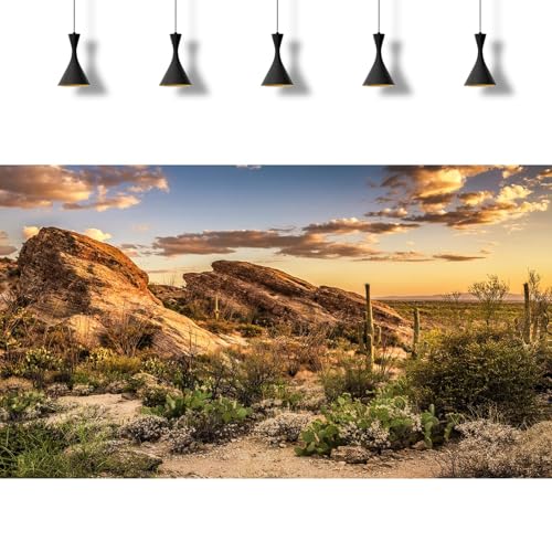 2 Packs Desert Mountain Reptile Tank Background Sunset Desert Gobi Cacti Sand Dunes Aquarium Background Saguaro Sandstone Rock Mountain Range Scenery Aquarium Reptile Enclosure Backgrounds 30x12in - color: Orange_Brown, size: 30(W)x12(H)in