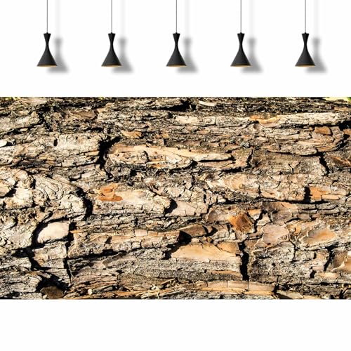 Tree Bark Texture Aquarium Background Rugged Tree Trunk Reptile Tank Background Aged Rough Natural Wooden Bark Habitat Terrarium Background Wooden Textured Aquarium Fish Tank Background Decor 24x12in - color: Brown_Grey, size: 24(W)x12(H)inches/ 60(W)*30c