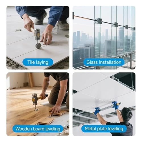 Adjustable Height Countertop Leveler - Professional countertop leveling tool, floor gap repair, suction cup, equipped with vacuum rubber clamps, suitable for granite, marble
