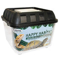 Happy Habitat (Standard) - Ventilated Enclosure & Breeder Box - for Live Feeder Insects, Reptiles, Amphibians & Other Small Pets - Durable Plastic Portable Terrarium - size: Standard