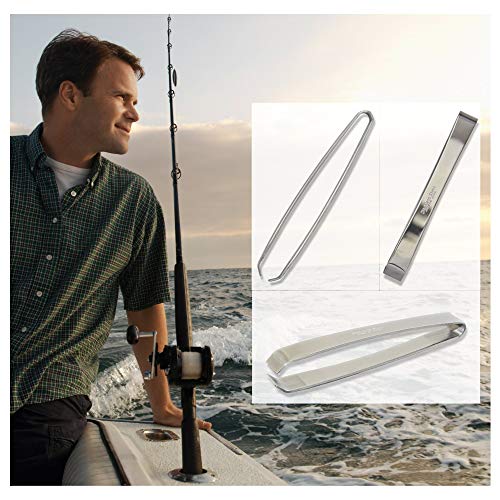 [MADE IN JAPAN] Kwizing Fish Bone Tweezers by RCI GLOBAL - Non-Slip, Precision Grip - Debone Salmon, Bass, Catfish - Stainless Steel Handmade Japanese Craftsmanship (4 3/4") - size: 4 3/4" - 1 pack