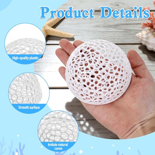 2 Pack Shrimp Hides for Aquarium Shrimp Dome Hide Fish Tank Porous Cave Shelter Hideout Ornament Tunnel Cave for Aquarium Small Fish Habitat Rest Hides Breeding
