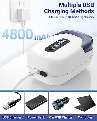 MoonOrange Aquarium Air Pump, Rechargeable Portable Oxygen Pump with Single/Dual Outlets, Quiet Aerator for Fish Tank up to 30/70 Gallon, Outdoor Fishing, Fish Transport and Power Cut. - style: 2W/AR-22