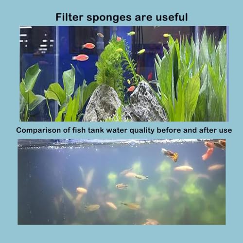 5.91" Aquarium Filter Sponge for Aquaclear Filters - Compatible with Aqua Clear 70 110 X-Large Overflow Filter Box Intake Round