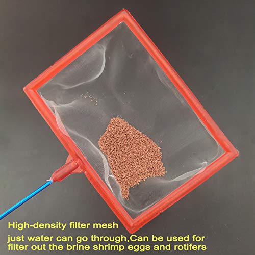 10 PCS Baby Brine Shrimp Net Fish Sieve for Fish Tank Aquarium Fine Artemia Net Small for Brine Shrimp Hatchery