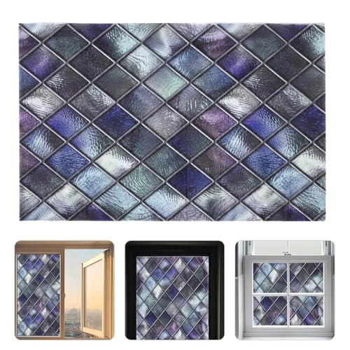Window Privacy Film Non-Adhesive Static Cling Frosted Glass Film with Light-Reflective Design for Home Privacy and Easy Installation