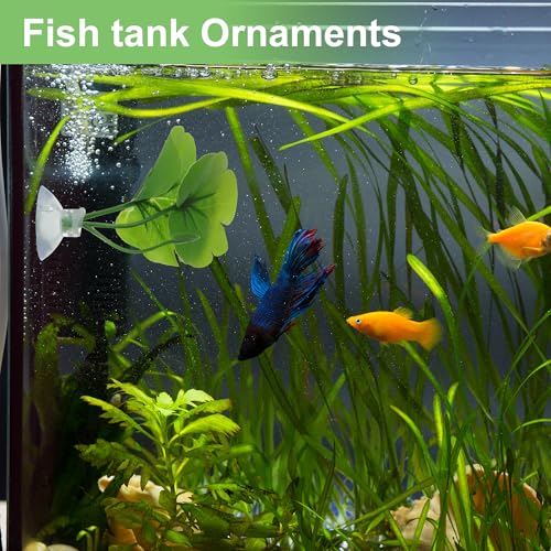 Betta Fish Leaf, Natural Habitat Simulation for Betta Spawnings Grounds, Betta Spawnings Leaves, Resting Bed, Large Small Leaves, Green