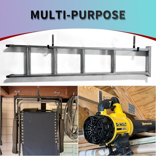 Heavy Duty Wall Mount Hooks, Utility Hooks, Tool Organizer - Steel Garden/Garage Hose Hanger U Hooks (2, Small) - size: Small