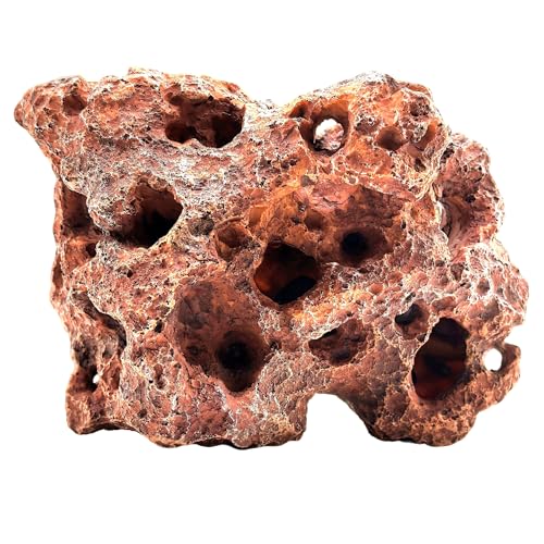M2cbridge Large Aquarium Resin Holey Rock Decorations Hideouts Mountain Hideaway Caves Aquascaping (Color B) - color: Color B