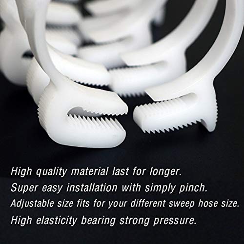 Quickun 5/16" Heavy Duty Double Snap Grip Nylon Hose Clamps Several Ratcheting Adjustable Clamp, 2 Packs - size: 5/16“ Tube OD-2pcs