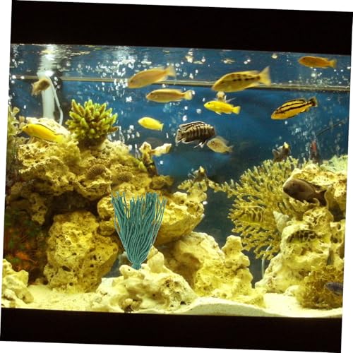 INOOMP 10pcs Spawning Mops for Aquarium Fish Breeding Floating Hideout for Breeding Fish Tank Decor Shrimp Shelter Hiding Grass for Aquarium