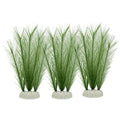 M2cbridge Fish Tank Artificial Silk Green Water Plants Aquarium Decor Soft Grass 3 Pack, 8" - color: 3pcs,8"