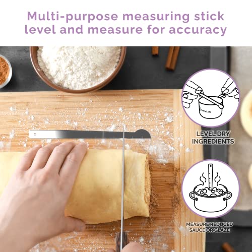 CuttleLab Measuring Cups and Measuring Spoons Set of 14 - Stainless Steel Measuring Cups and Spoons Set, Includes 1/8 Teaspoon Measuring Spoon, 1/8 Cup Measuring Cup, Leveler Dry (14,Cotton Candy) - color: Cotton Candy