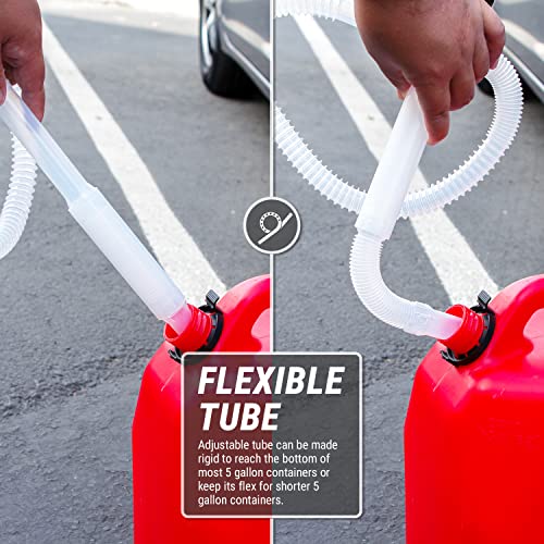 TERA PUMP - TRDPF25 Manual Hand Pump, Chemical Insecticide Compatible Siphon Pump, Up to 12 Liters/Min - Flexible or Straight Suction Tube - size: 3 Gal / Min