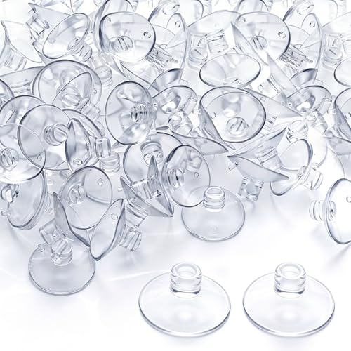100 Pcs Suction Cups for Aquarium, Aquarium Fish Tank Suction Cups, Multipack of Aquariums Suctions Cup Clips for Aquariums Equipment Securing and Cable Management